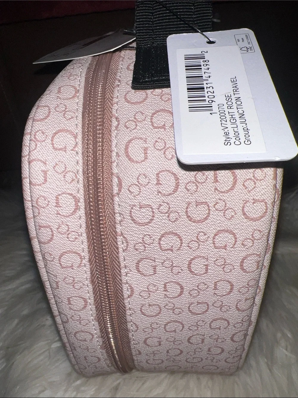 GUESS Blush Pink Monogram junction travel
